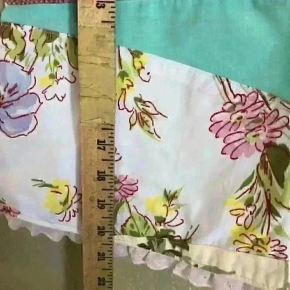 Patchwork pinafore a-line girl dress 3-4 - Picture 4 of 7